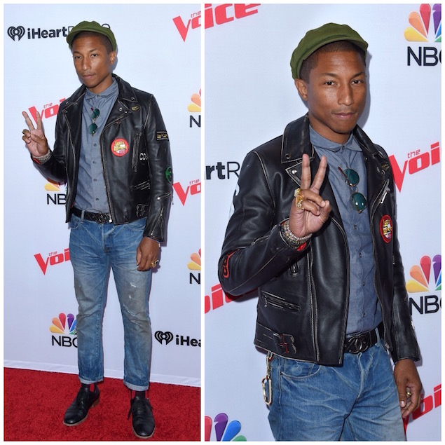 Pharrell-Williams-Lewis-Leather-jacket-Chanel-belt