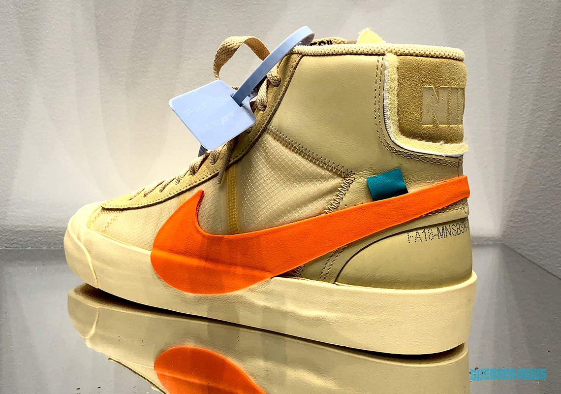 Hình ảnh chi tiết 2 phối màu OFF-WHITE x Nike Blazer “Grim Reaper” và “All  Hallows Eve” | #HNBMG